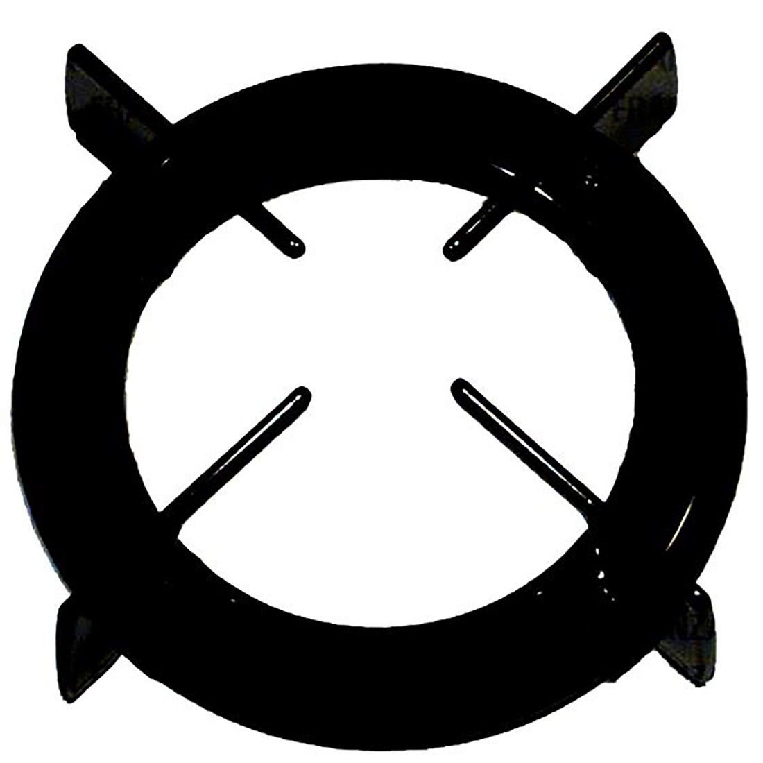 GRIGLIA IN PIATTINA 1F. DIA. 165 NERA -  C00098930 - P0285 - immagine 1